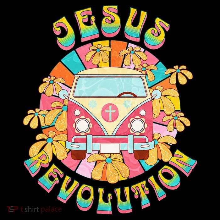 Jesus Revolution People Retro Van Bus Christian Faith 16 in Basic Backpack