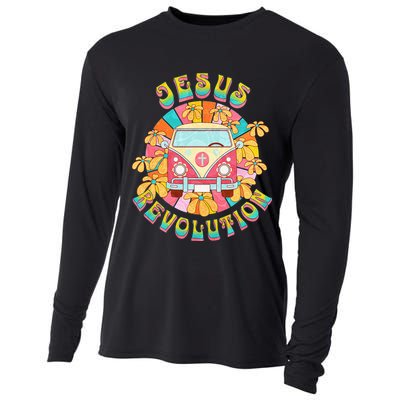 Jesus Revolution People Retro Van Bus Christian Faith Cooling Performance Long Sleeve Crew