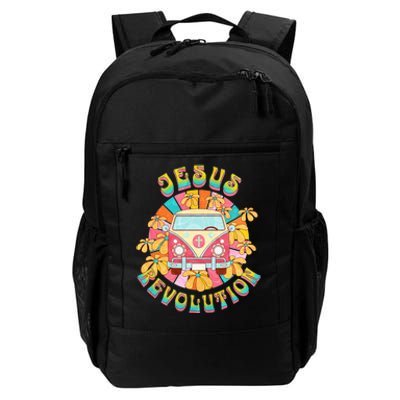 Jesus Revolution People Van Bus Christian Faith Daily Commute Backpack