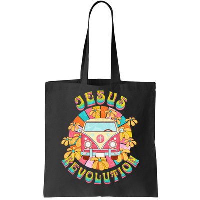 Jesus Revolution People Van Bus Christian Faith Tote Bag