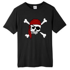 Jolly Roger Pirate Fun Pirates Skull And Cross Bones Tall Fusion ChromaSoft Performance T-Shirt