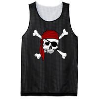 Jolly Roger Pirate Fun Pirates Skull And Cross Bones Mesh Reversible Basketball Jersey Tank