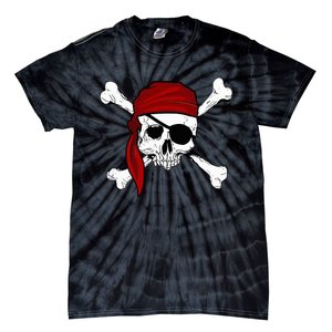 Jolly Roger Pirate Fun Pirates Skull And Cross Bones Tie-Dye T-Shirt