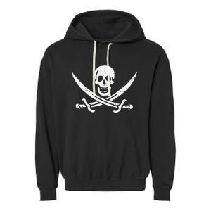 JOLLY ROGER PIRATE FLAG CALICO JACK Garment-Dyed Fleece Hoodie