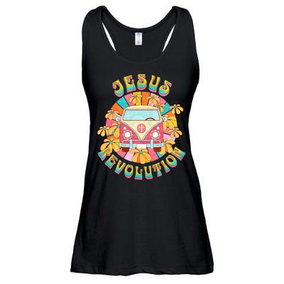 Jesus Revolution People Retro Van Bus Christian Faith Ladies Essential Flowy Tank