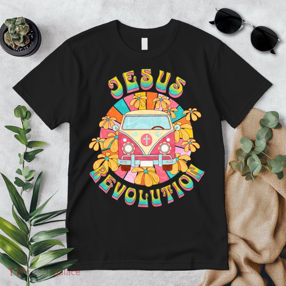 Jesus Revolution People Retro Van Bus Christian Faith Premium T-Shirt