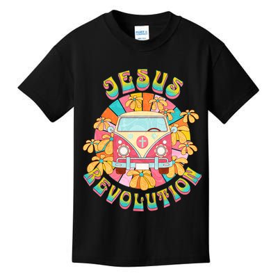 Jesus Revolution People Retro Van Bus Christian Faith Kids T-Shirt