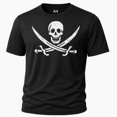 Jolly Roger Pirate Flag Calico Jack Halloween Costume Cooling Performance Crew T-Shirt