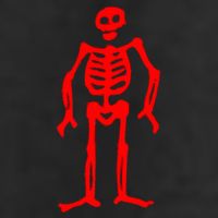 Jolly Roger Pirate Flag Edward Low Red Skeleton Garment-Dyed Fleece Hoodie