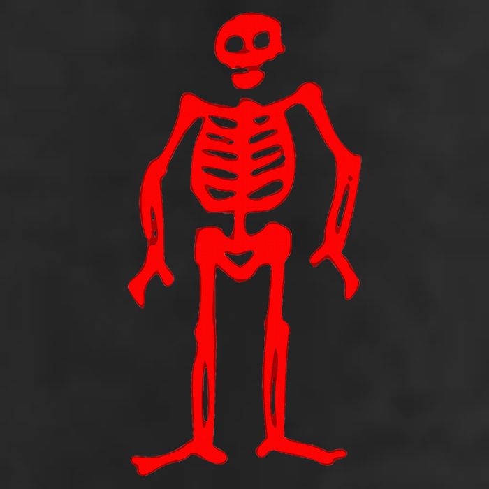 Jolly Roger Pirate Flag Edward Low Red Skeleton Garment-Dyed Fleece Hoodie