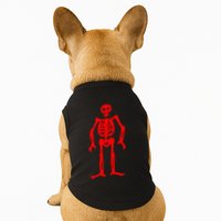 Jolly Roger Pirate Flag Edward Low Red Skeleton Doggie Tank