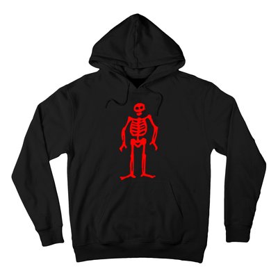 Jolly Roger Pirate Flag Edward Low Red Skeleton Hoodie