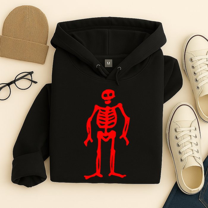 Jolly Roger Pirate Flag Edward Low Red Skeleton Hoodie