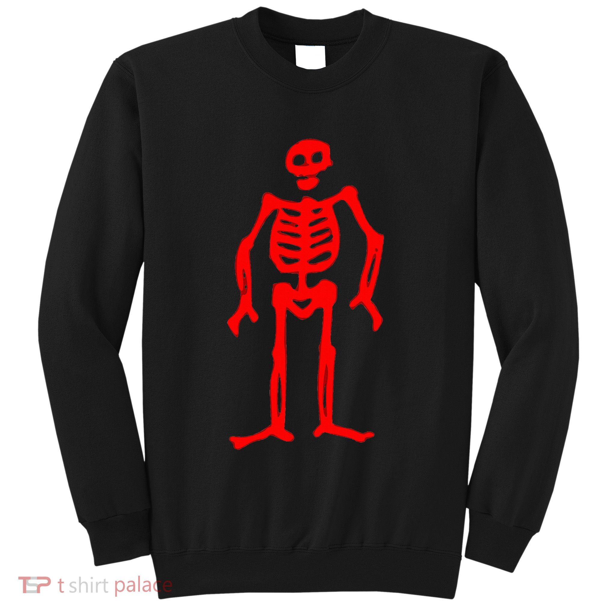 Jolly Roger Pirate Flag Edward Low Red Skeleton Sweatshirt