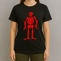 Jolly Roger Pirate Flag Edward Low Red Skeleton T-Shirt