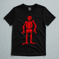 Jolly Roger Pirate Flag Edward Low Red Skeleton T-Shirt