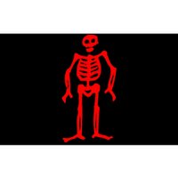 Jolly Roger Pirate Flag Edward Low Red Skeleton Bumper Sticker