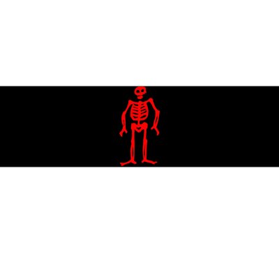 Jolly Roger Pirate Flag Edward Low Red Skeleton Bumper Sticker