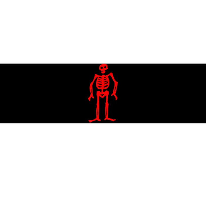 Jolly Roger Pirate Flag Edward Low Red Skeleton Bumper Sticker