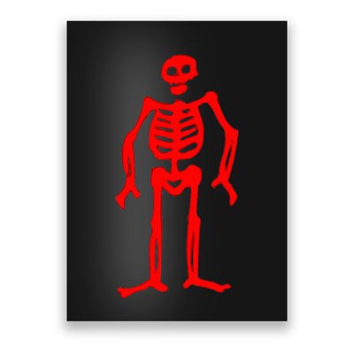 Jolly Roger Pirate Flag Edward Low Red Skeleton Poster