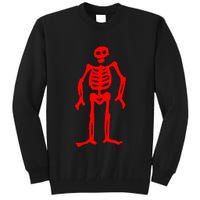 Jolly Roger Pirate Flag Edward Low Red Skeleton Tall Sweatshirt