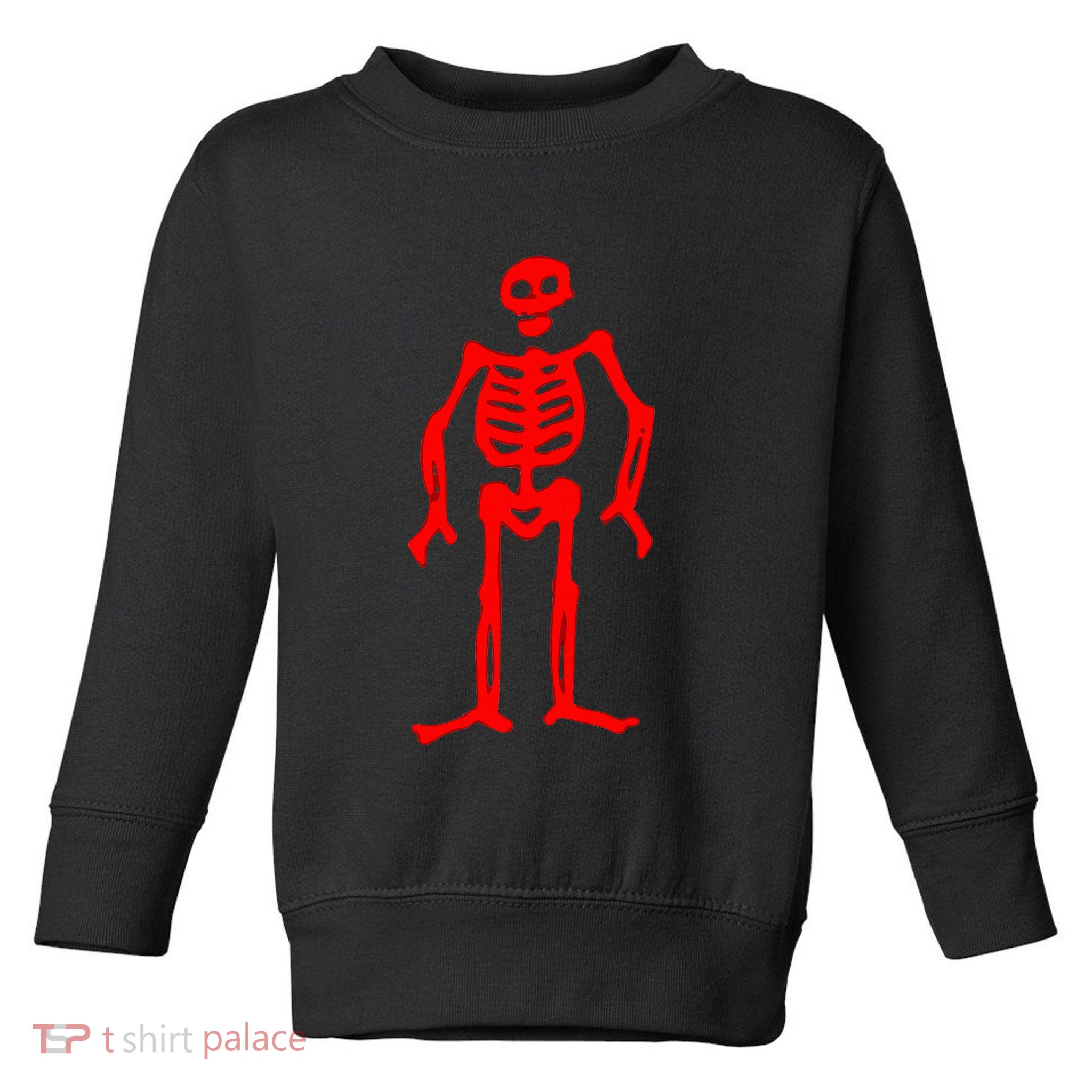 Jolly Roger Pirate Flag Edward Low Red Skeleton Toddler Sweatshirt
