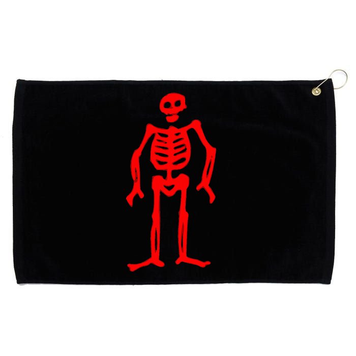 Jolly Roger Pirate Flag Edward Low Red Skeleton Grommeted Golf Towel