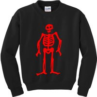 Jolly Roger Pirate Flag Edward Low Red Skeleton Kids Sweatshirt