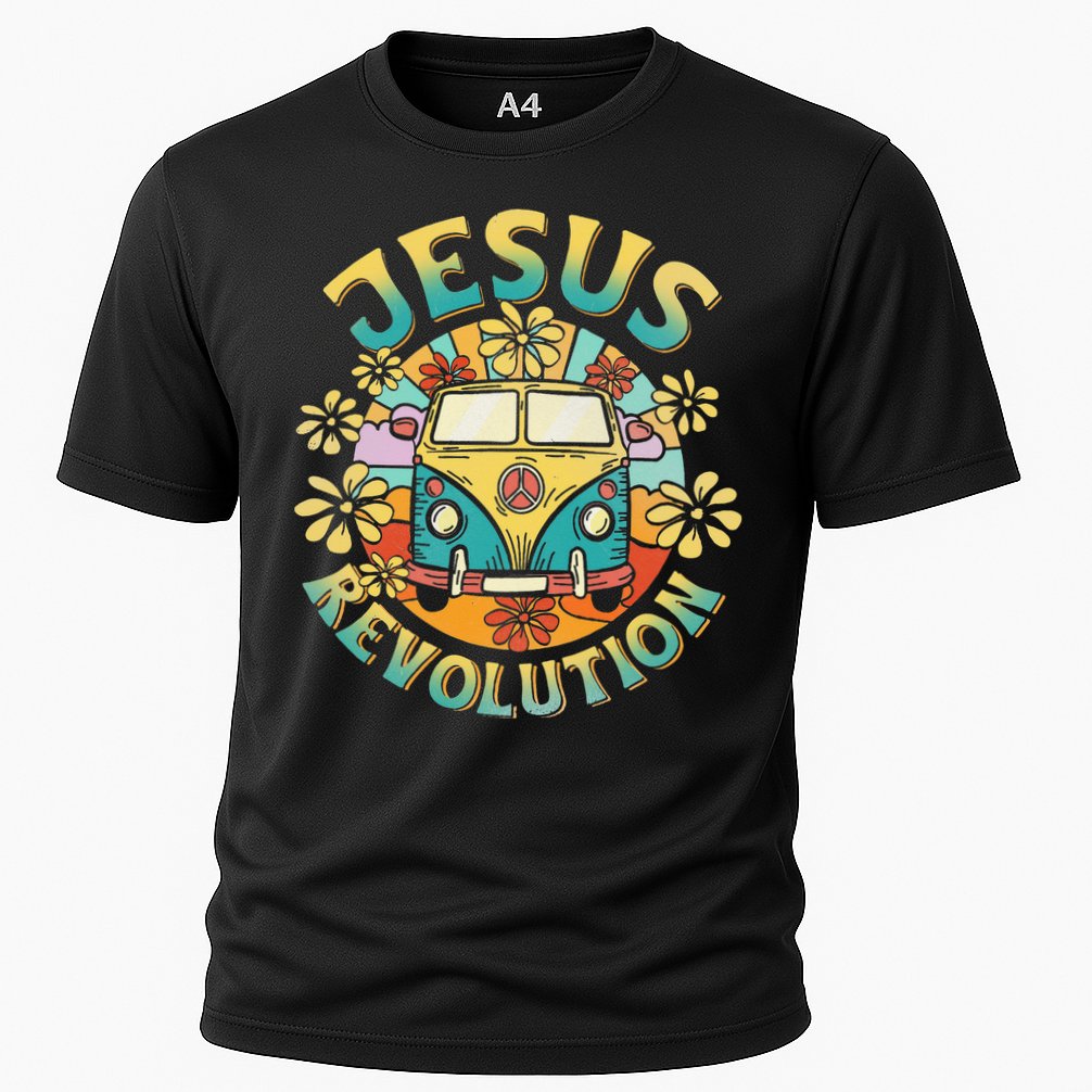 Jesus Revolution People Bus Christian Faith Costume Cooling Performance Crew T-Shirt