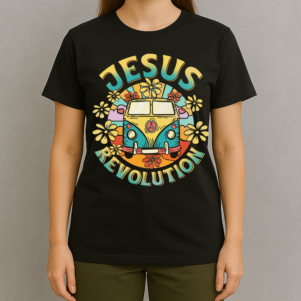 Jesus Revolution People Bus Christian Faith Costume T-Shirt