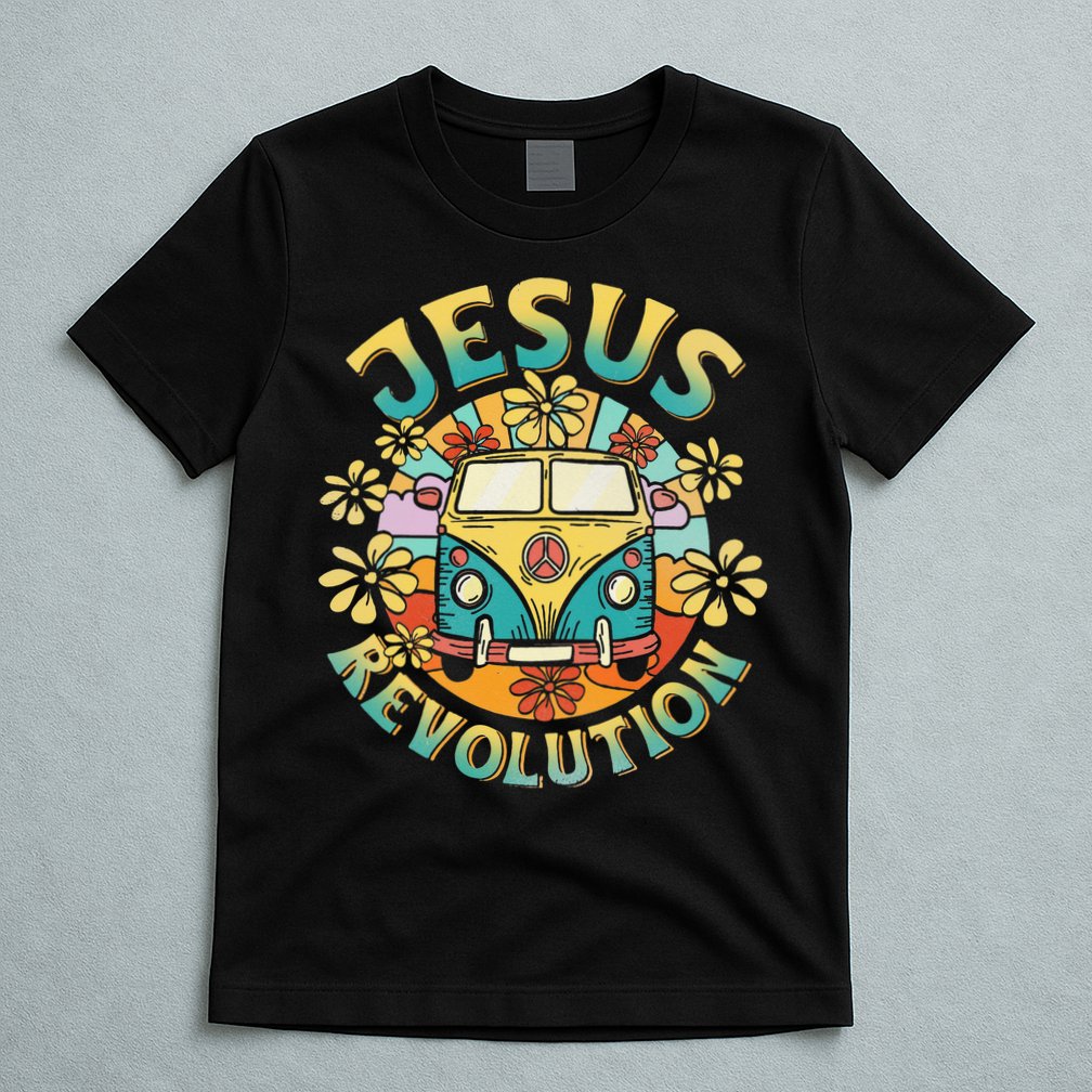 Jesus Revolution People Bus Christian Faith Costume T-Shirt