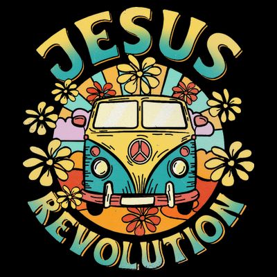 Jesus Revolution People Bus Christian Faith Costume T-Shirt