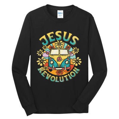 Jesus Revolution People Bus Christian Faith Costume Tall Long Sleeve T-Shirt