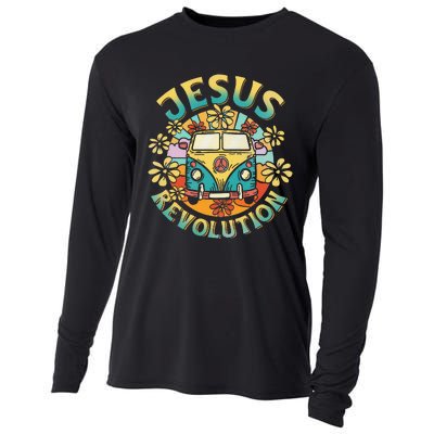 Jesus Revolution People Bus Christian Faith Costume Cooling Performance Long Sleeve Crew