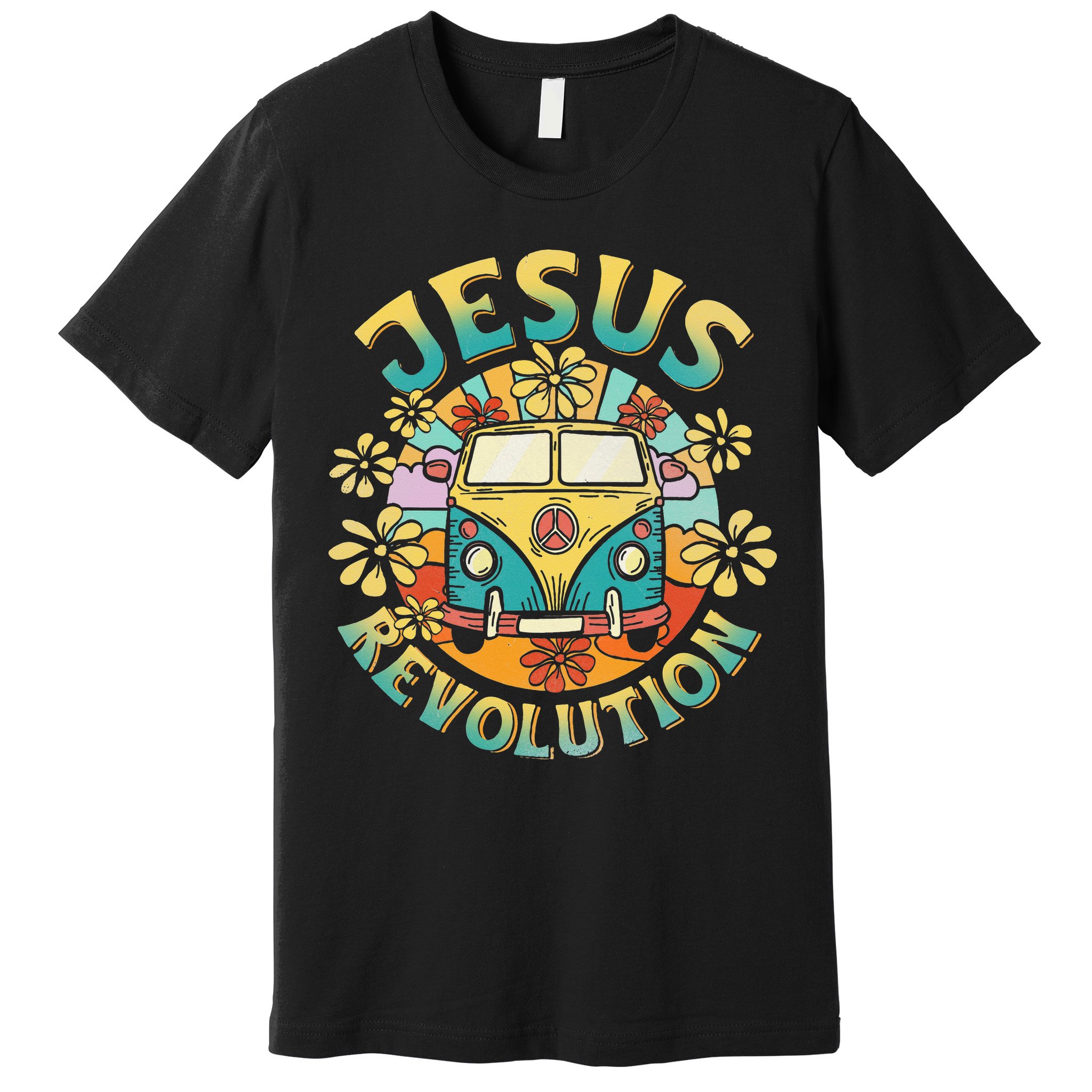 Jesus Revolution People Bus Christian Faith Costume Premium T-Shirt