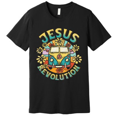 Jesus Revolution People Bus Christian Faith Costume Premium T-Shirt