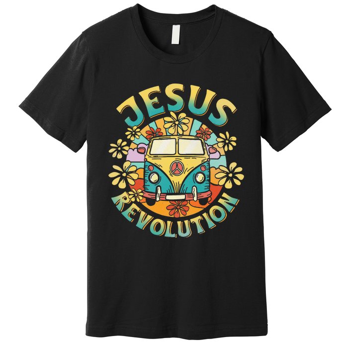 Jesus Revolution People Bus Christian Faith Costume Premium T-Shirt