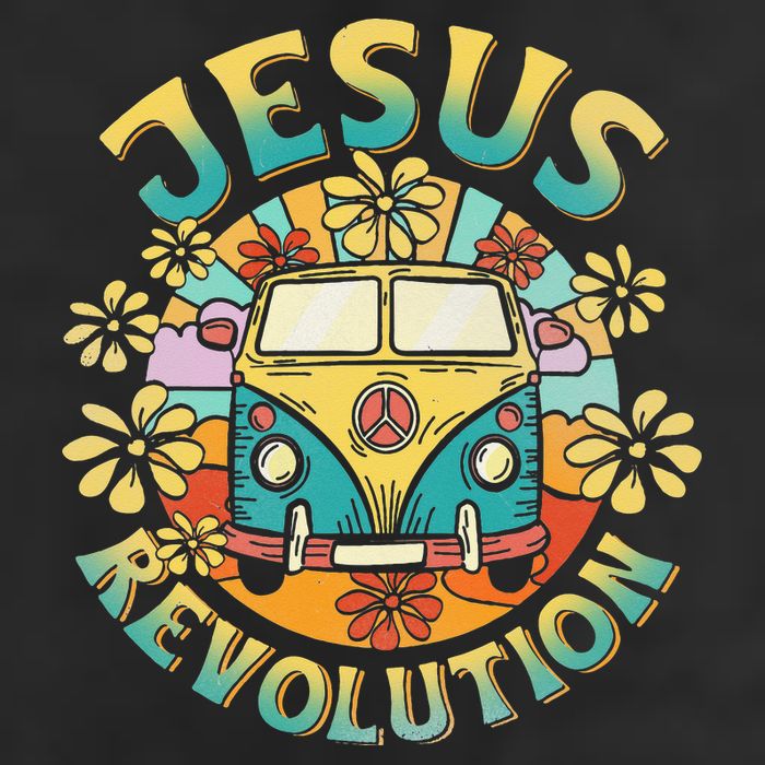 Jesus Revolution People Bus Christian Faith Costume Hat
