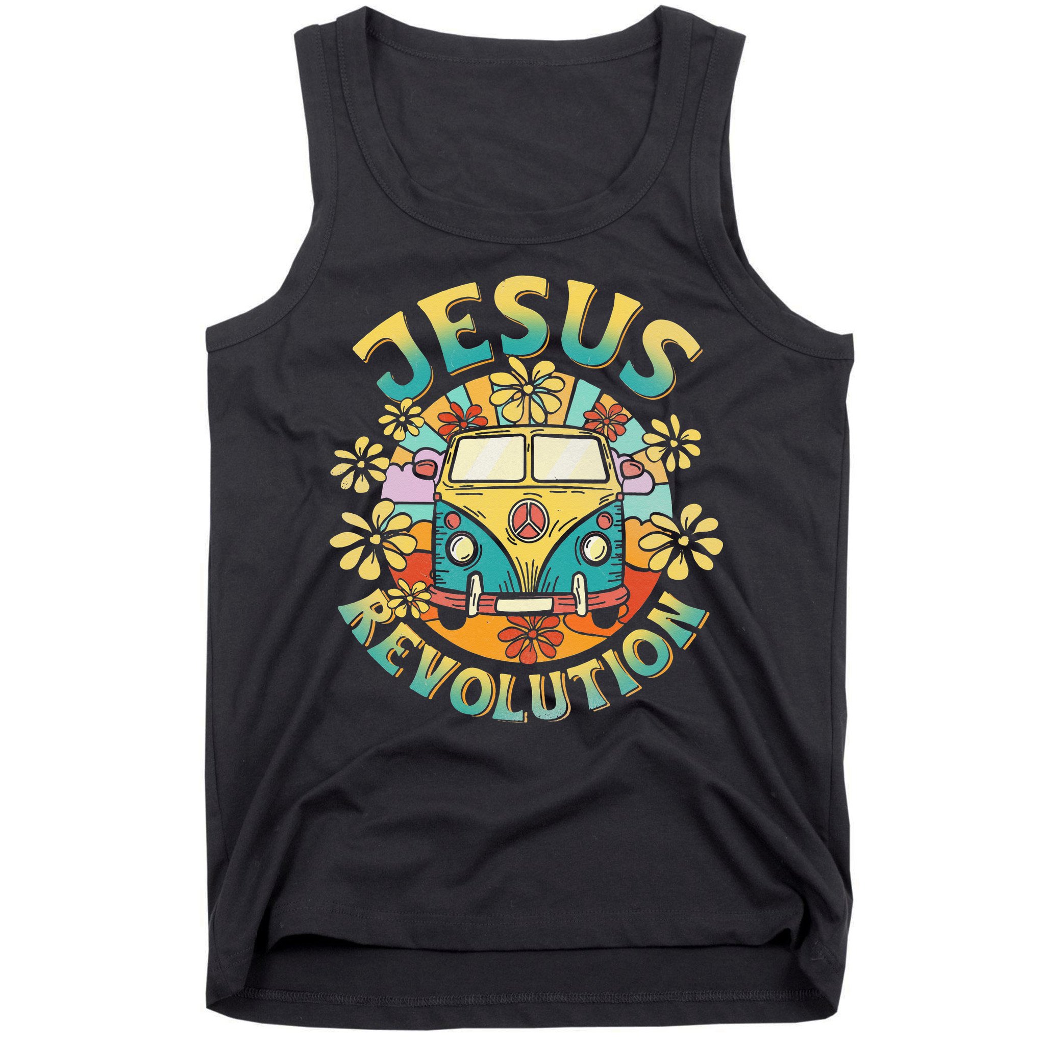 Jesus Revolution People Bus Christian Faith Costume Tank Top