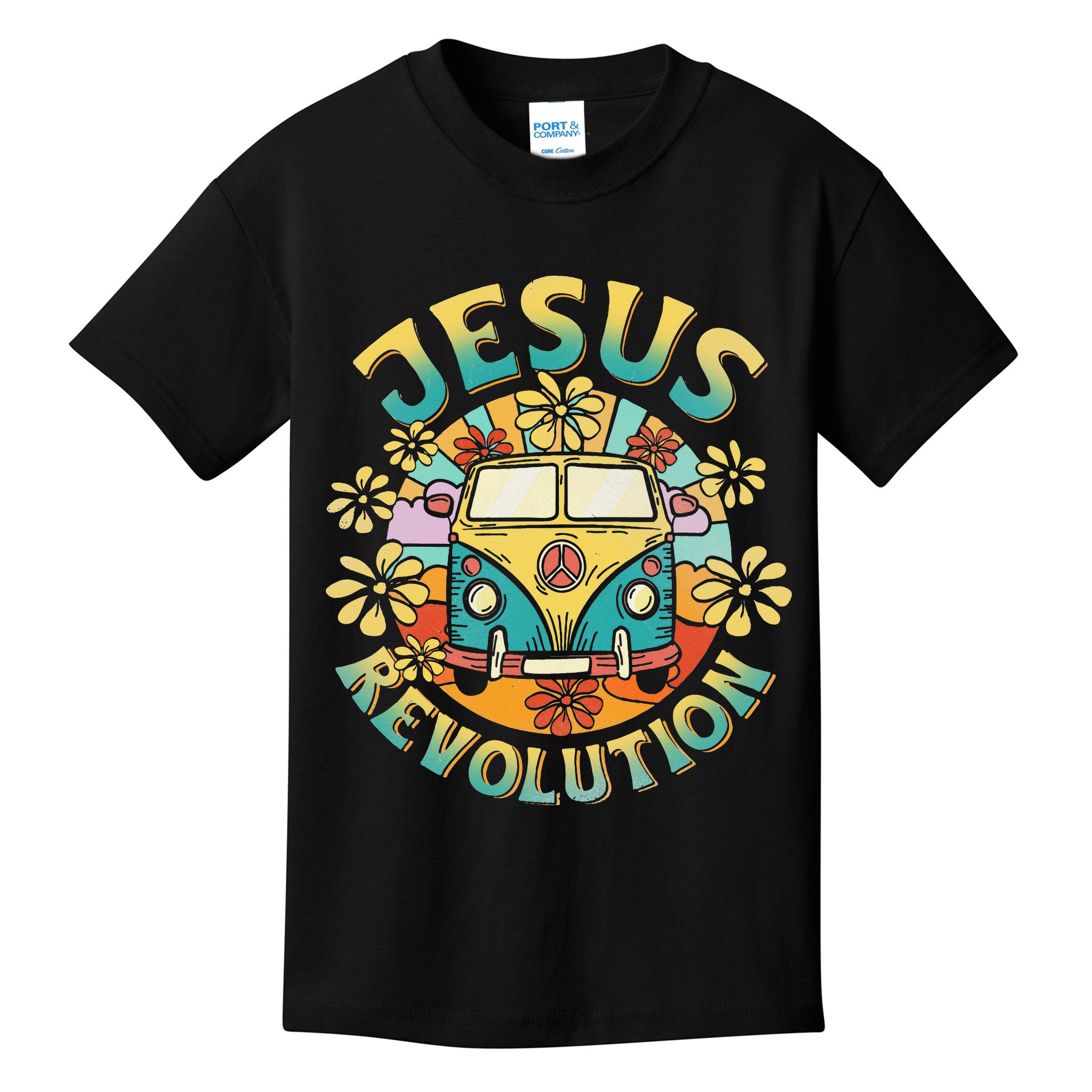Jesus Revolution People Bus Christian Faith Costume Kids T-Shirt