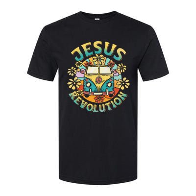 Jesus Revolution People Bus Christian Faith Costume Softstyle CVC T-Shirt