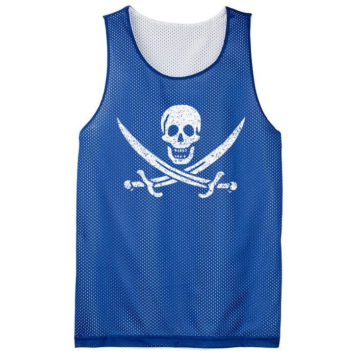 JOLLY ROGER PIRATE FLAG CALICO JACK HALLOWEEN COSTUME Mesh Reversible Basketball Jersey Tank