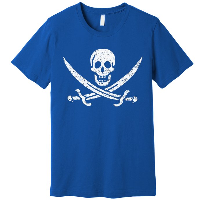 JOLLY ROGER PIRATE FLAG CALICO JACK HALLOWEEN COSTUME Premium T-Shirt