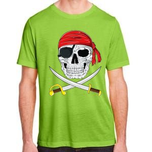 Jolly Roger Pirate Swords Halloween Costume Adult ChromaSoft Performance T-Shirt