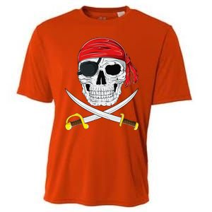 Jolly Roger Pirate Swords Halloween Costume Cooling Performance Crew T-Shirt