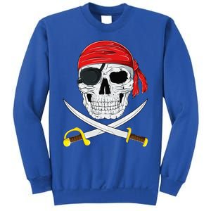 Jolly Roger Pirate Swords Halloween Costume Sweatshirt