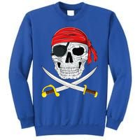 Jolly Roger Pirate Swords Halloween Costume Sweatshirt