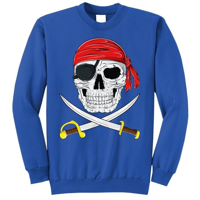 Jolly Roger Pirate Swords Halloween Costume Sweatshirt