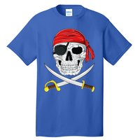 Jolly Roger Pirate Swords Halloween Costume Tall T-Shirt