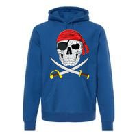 Jolly Roger Pirate Swords Halloween Costume Premium Hoodie